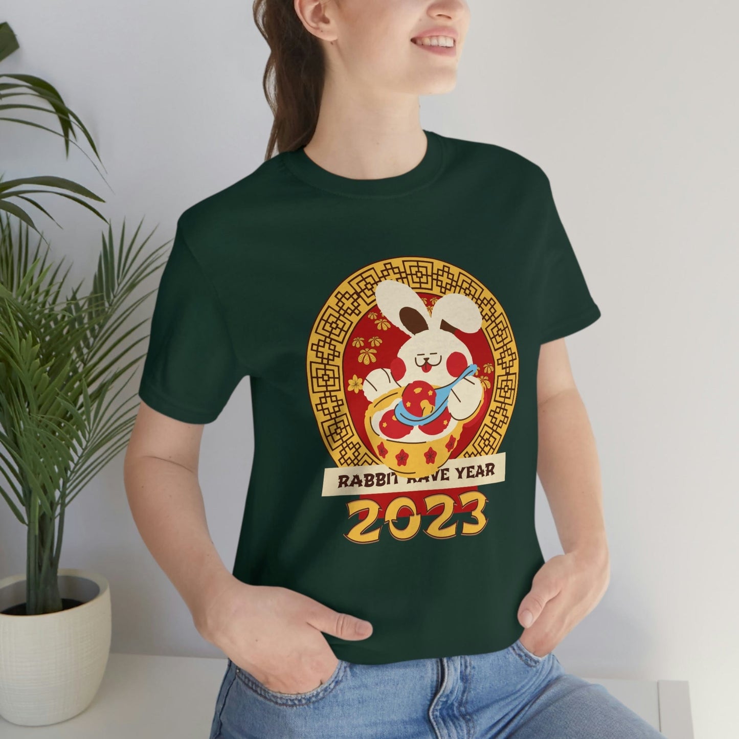 Rabbit Year 2023: Chinese New Year T-Shirt - SarsariCreations