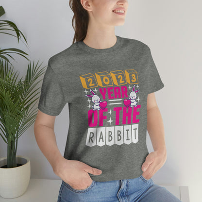 Hop into Good Charm: 2023 Year of the Rabbit T-Shirt - SarsariCreations