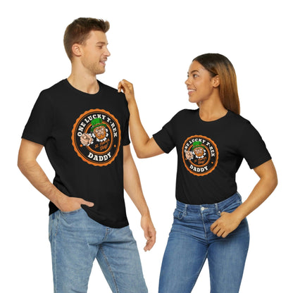 2023 Unisex Orange One Lucky Dad St Patricks Day Daddy Irish Shamrock Fun Premium T-Shirt