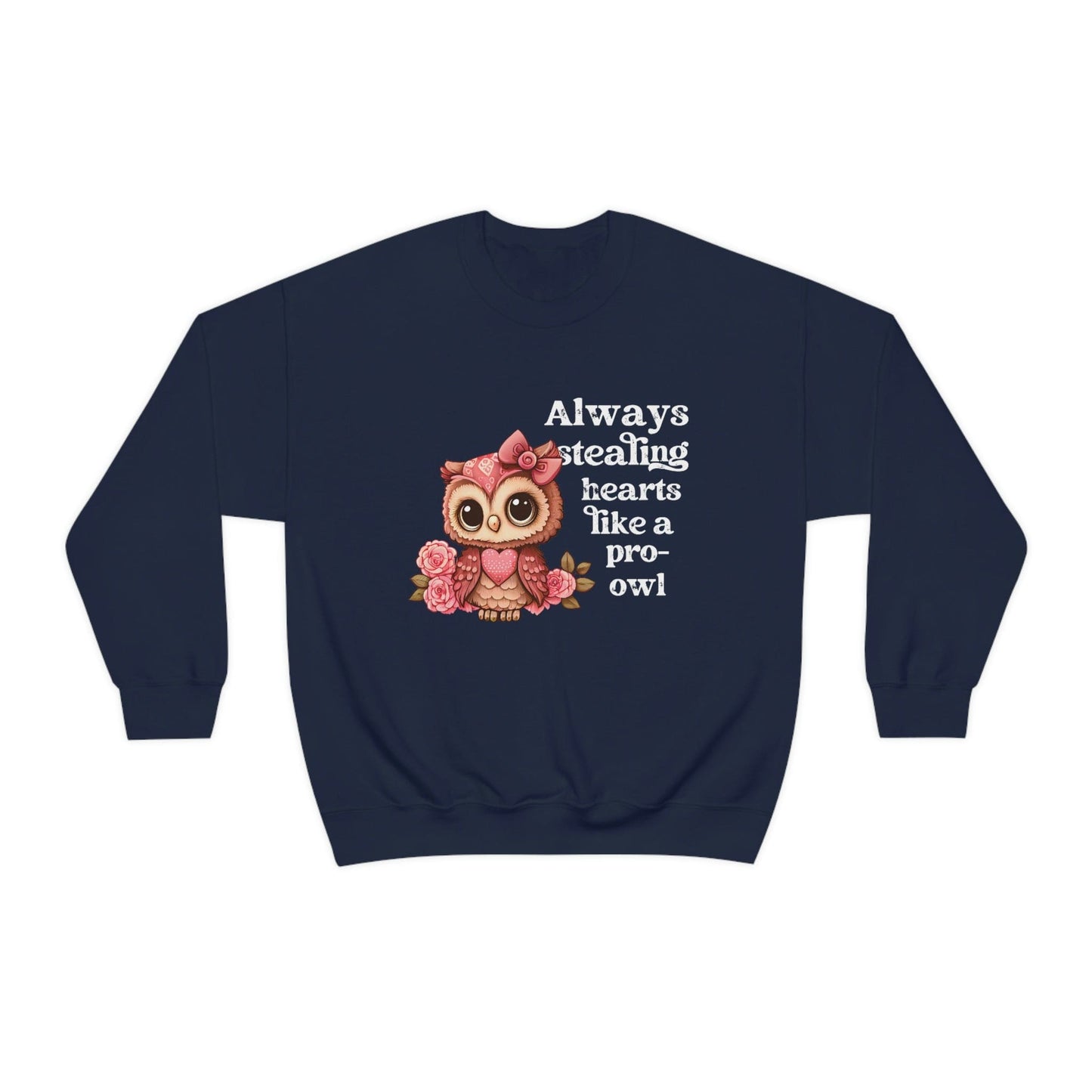 2023 Valentine's Day Gift: "Always Stealing Hearts Like a Pro Owl" Sweatshirt