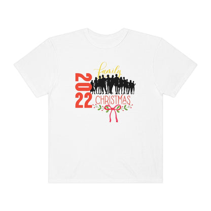 Family Christmas 2022 Comfort Colors, Christmas Santa Shirt, Christmas Family T-Shirt, Christmas Gift for Men, Unisex Garment-Dyed T-shirt