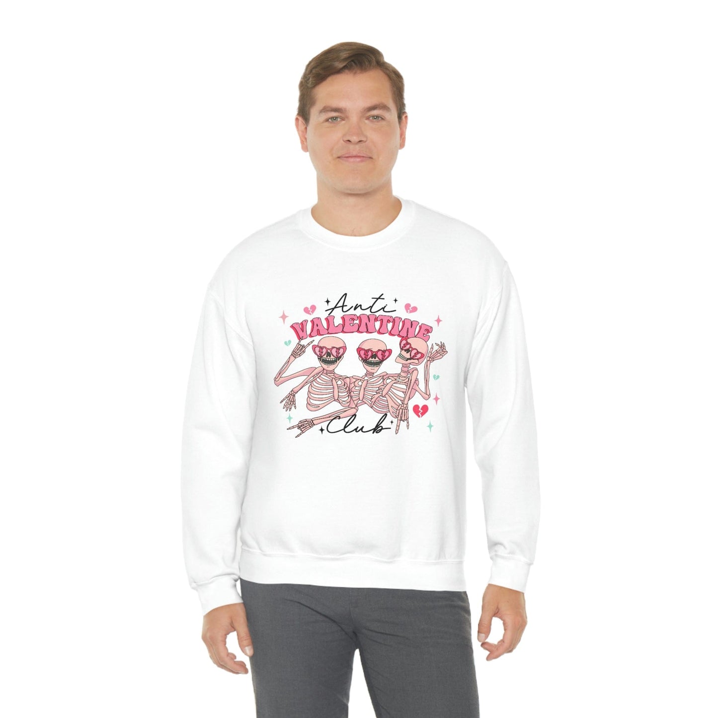 Shop the Anti-Valentine's Club with Skeleton Style 2023 Sweatshirt