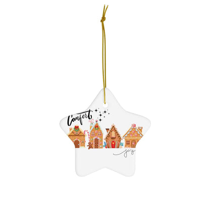 Comfort & Joy Ceramic Ornament, 4 Shapes