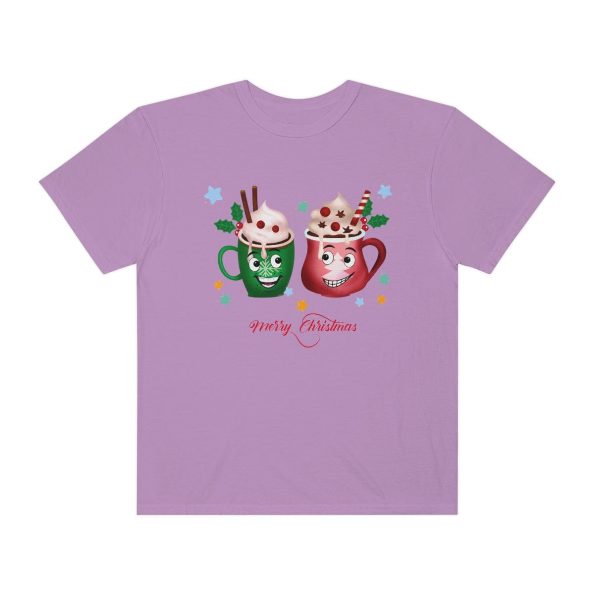 Retro Christmas Comfort Colors Shirt, Christmas Coffee Shirt, Christmas Women Gift, Retro Holiday Shirt, Funny Xmas T-Shirt