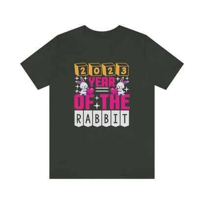 Hop into Good Charm: 2023 Year of the Rabbit T-Shirt - SarsariCreations