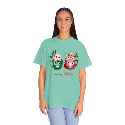 Retro Christmas Comfort Colors Shirt, Christmas Coffee Shirt, Christmas Women Gift, Retro Holiday Shirt, Funny Xmas T-Shirt