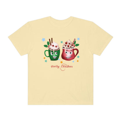 Retro Christmas Comfort Colors Shirt, Christmas Coffee Shirt, Christmas Women Gift, Retro Holiday Shirt, Funny Xmas T-Shirt