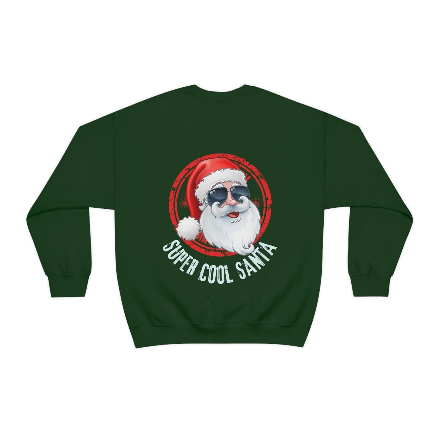 Super Cool Santa Christmas Sweatshirt, Funny Ugly Holiday Sweater, Women Crewneck