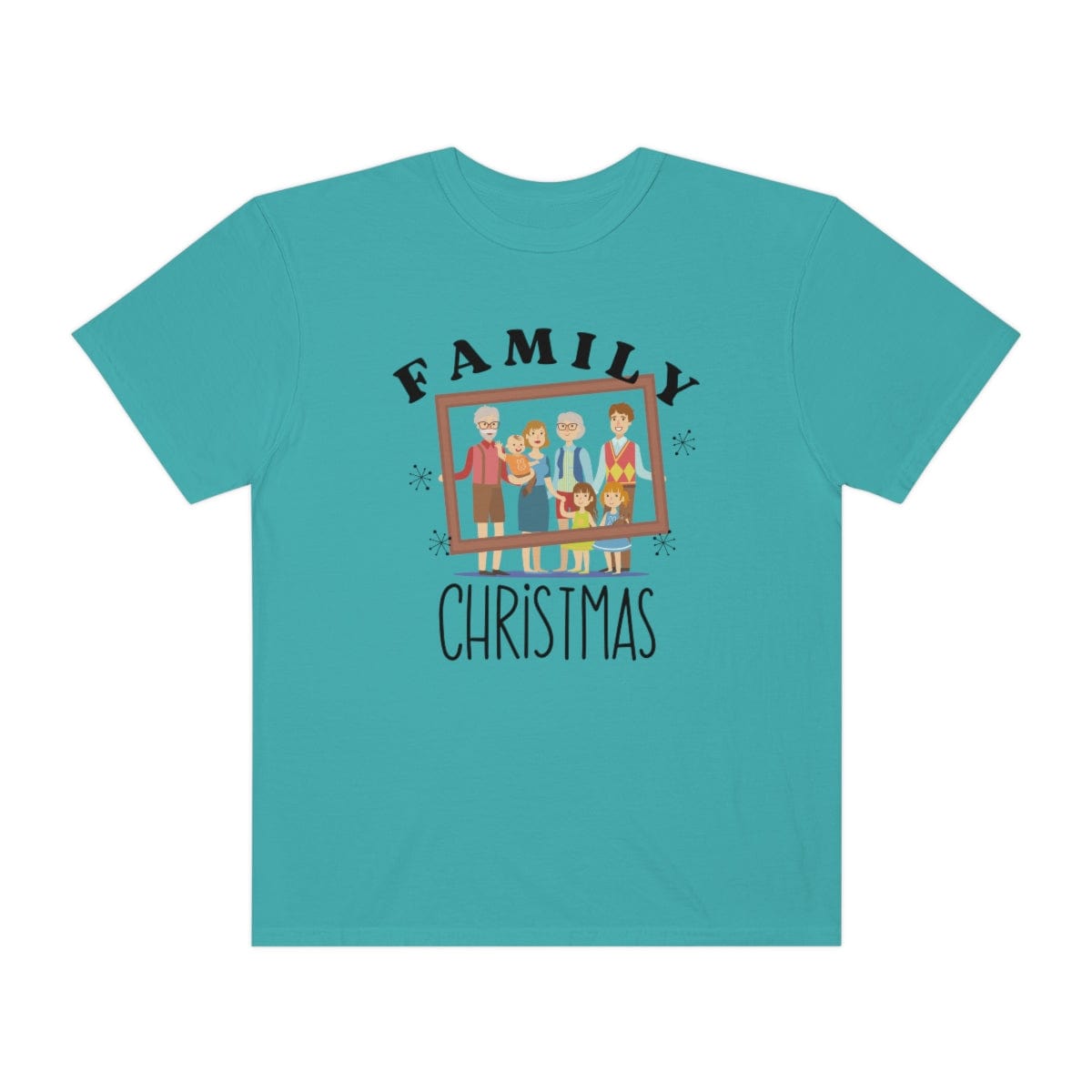 Family Photo Comfort Colors, Christmas Family T-Shirt, Family Photo Shirt, Matching Family Shirt, Christmas Family Gift, Unisex Garment-Dyed T-shirt