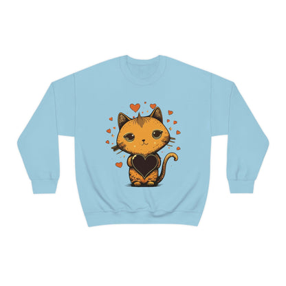 2023 Valentine's Day Sweatshirt: Cute Cats in Love Kawaii Style