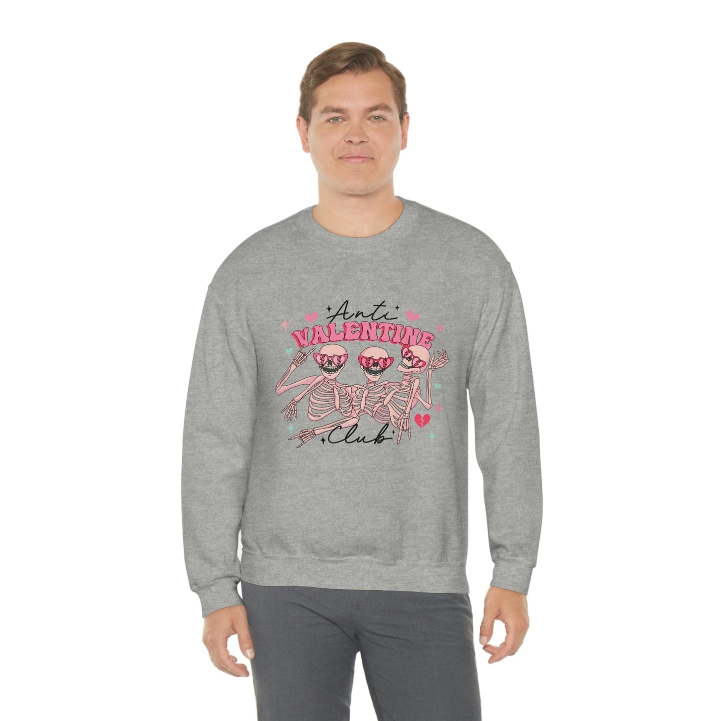 Shop the Anti-Valentine's Club with Skeleton Style 2023 Sweatshirt