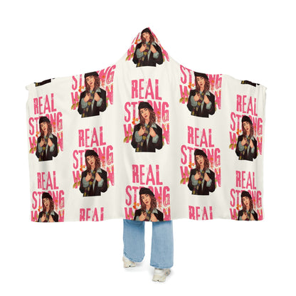 Real Strong Woman Sherpa Snuggle Blanket - Empower with a Bold and Inspiring Design -SarsariCreations