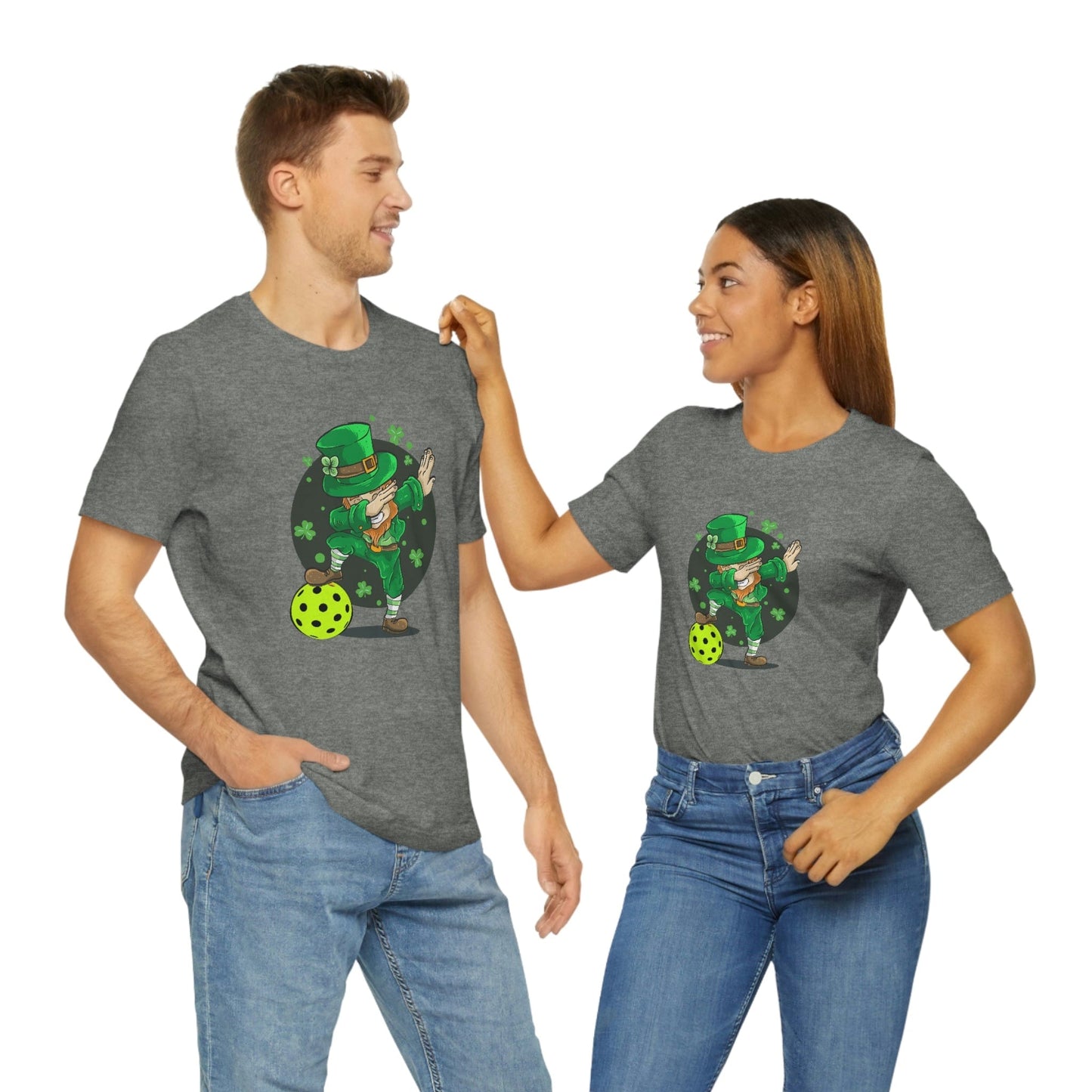 St. Patrick's Day 2023 Unisex Pickleball Dabbing Leprechaun Pickleball Malarkey T-Shirt