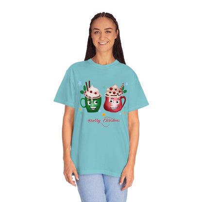 Retro Christmas Comfort Colors Shirt, Christmas Coffee Shirt, Christmas Women Gift, Retro Holiday Shirt, Funny Xmas T-Shirt