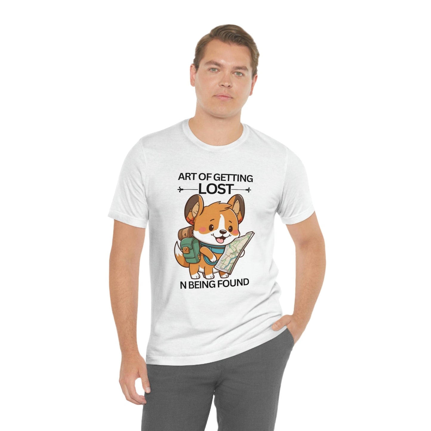 2023 Unisex Art of Getting Lost Pembroke Welsh Corgi Crazy Dog Lover Geek Gift T-Shirt