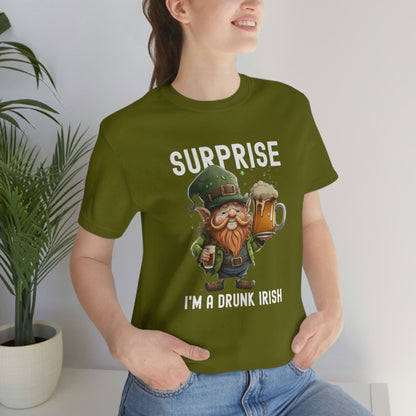 2023 Unisex Surprise I'm A Drunk Irish St Patricks Day Funny Gaelic T-Shirt