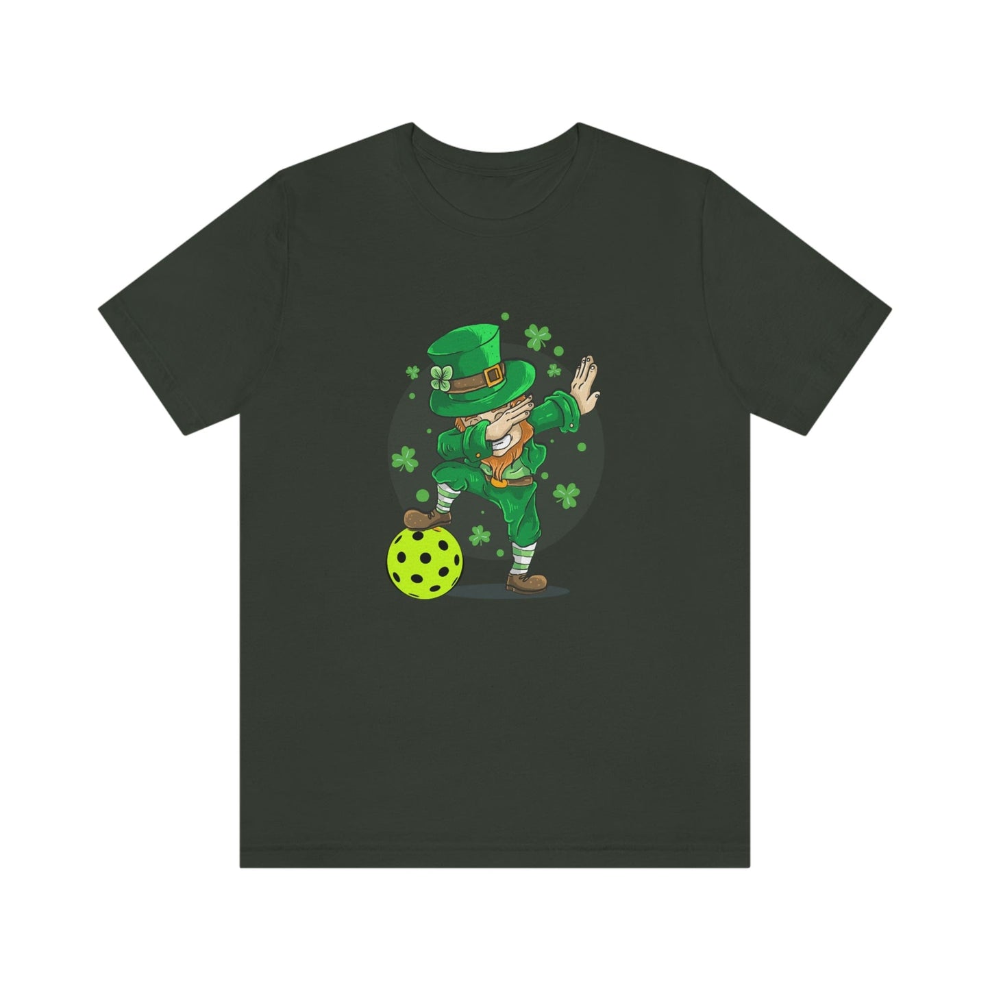 St. Patrick's Day 2023 Unisex Pickleball Dabbing Leprechaun Pickleball Malarkey T-Shirt