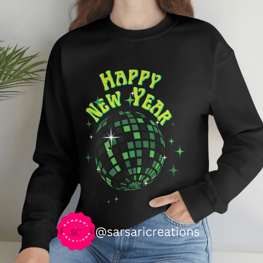 Unisex Hello 2023 Disco Ball Sweatshirt, 2023 Sweatshirt, Happy New Year 2023 Sweatshirt, Funny New Year's Eve Sparkling Shirt