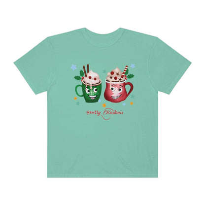 Retro Christmas Comfort Colors Shirt, Christmas Coffee Shirt, Christmas Women Gift, Retro Holiday Shirt, Funny Xmas T-Shirt