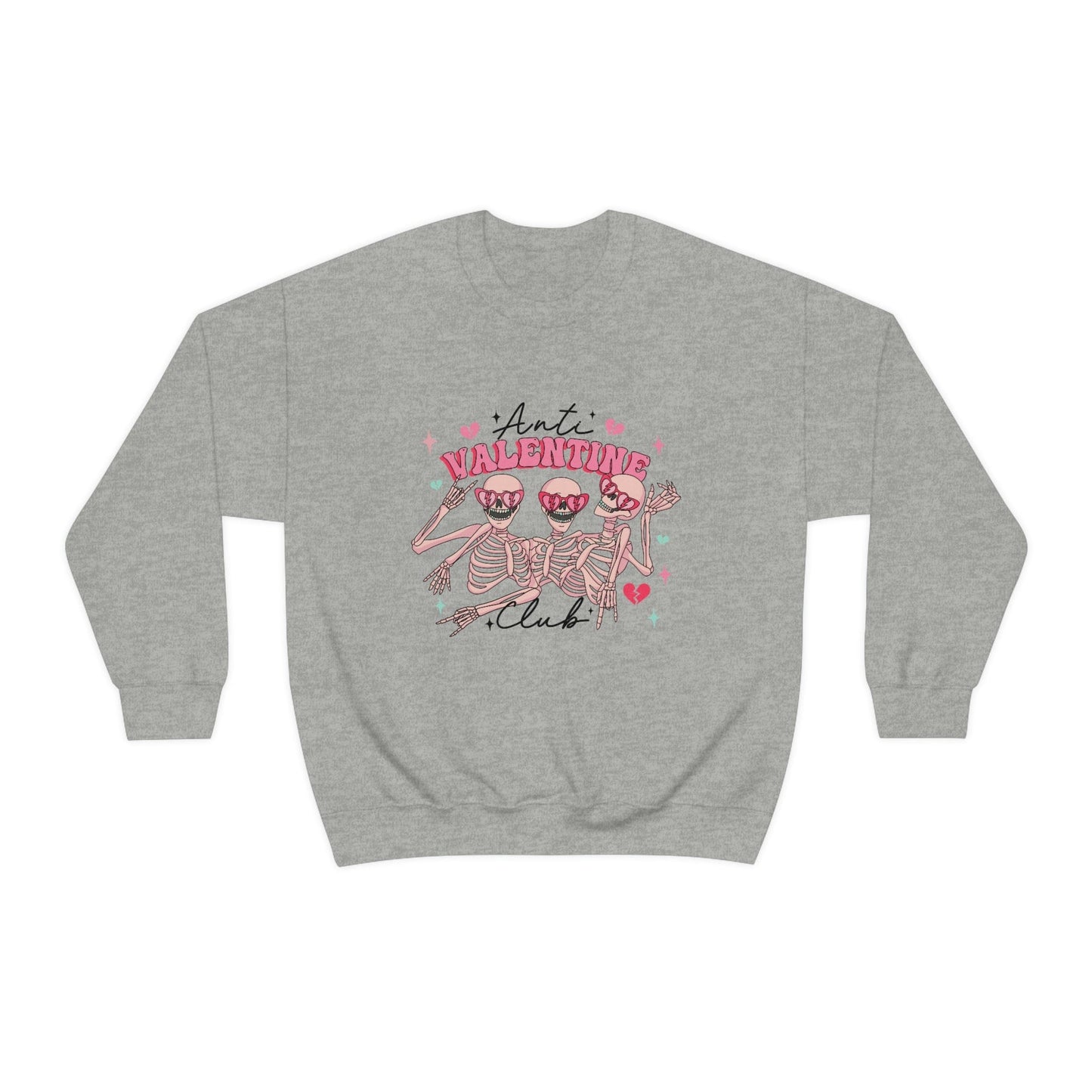 Shop the Anti-Valentine's Club with Skeleton Style 2023 Sweatshirt