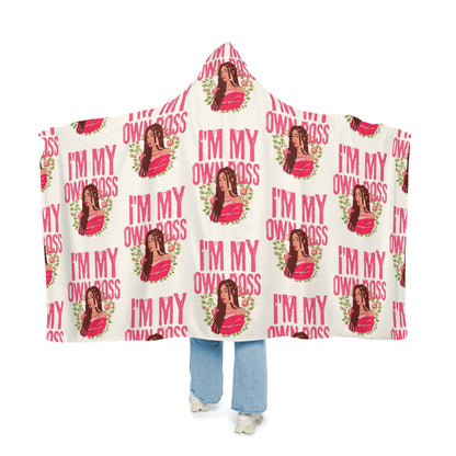 I'm My Own Boss Sherpa Snuggle Blanket - Confident and Empowering Design - SarsariCreations