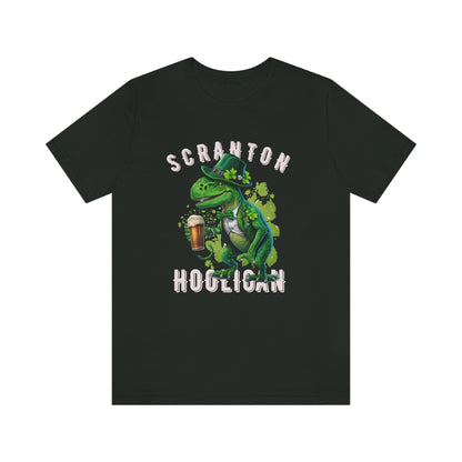 St. Patrick's Day 2023 Unisex Scranton Hooligan Shamrock Malarkey Clover T-Shirt