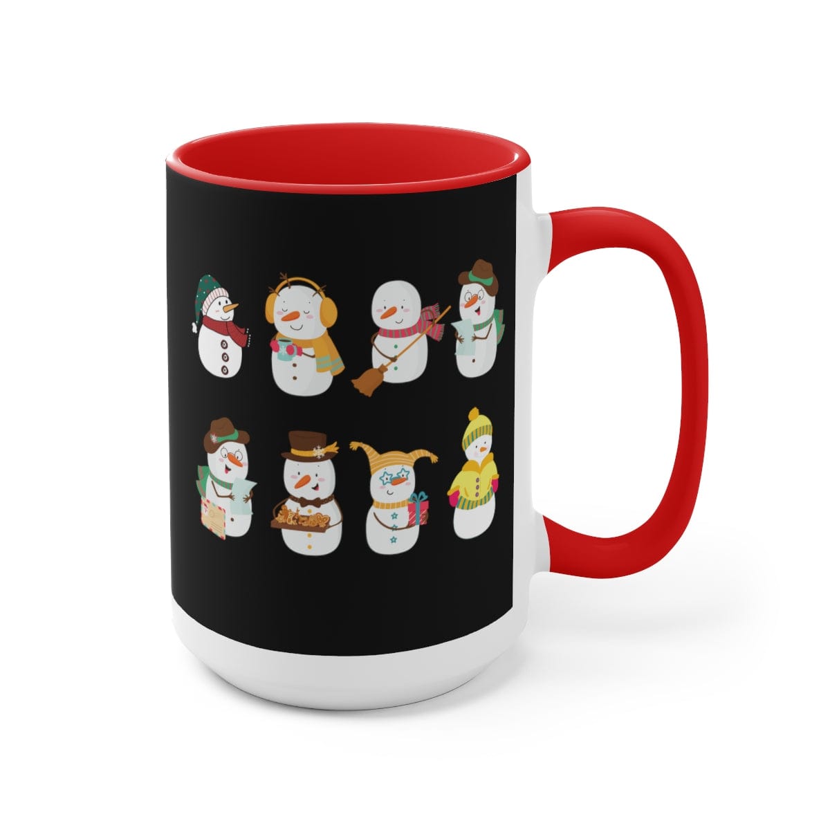 Cute Christmas Mug, Christmas Mug, Coffee Lover Gift, Christmas Coffee Gift 15 oz Two-Tone Coffee Mugs