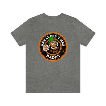 2023 Unisex Orange One Lucky Dad St Patricks Day Daddy Irish Shamrock Fun Premium T-Shirt