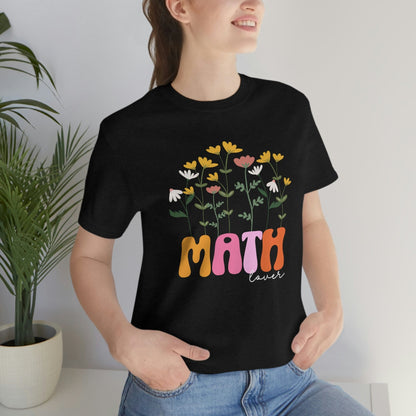 2023 Unisex Irrational Rounded Cubing Flowers Math Lover Gift Math Geek Men Women Student Pun Mathematics Lovers T-Shirt