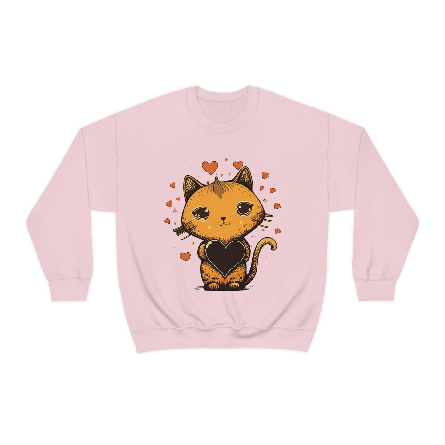 2023 Valentine's Day Sweatshirt: Cute Cats in Love Kawaii Style