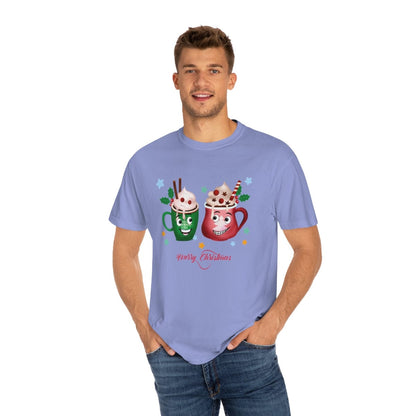 Retro Christmas Comfort Colors Shirt, Christmas Coffee Shirt, Christmas Women Gift, Retro Holiday Shirt, Funny Xmas T-Shirt