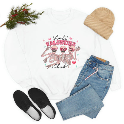 Shop the Anti-Valentine's Club with Skeleton Style 2023 Sweatshirt