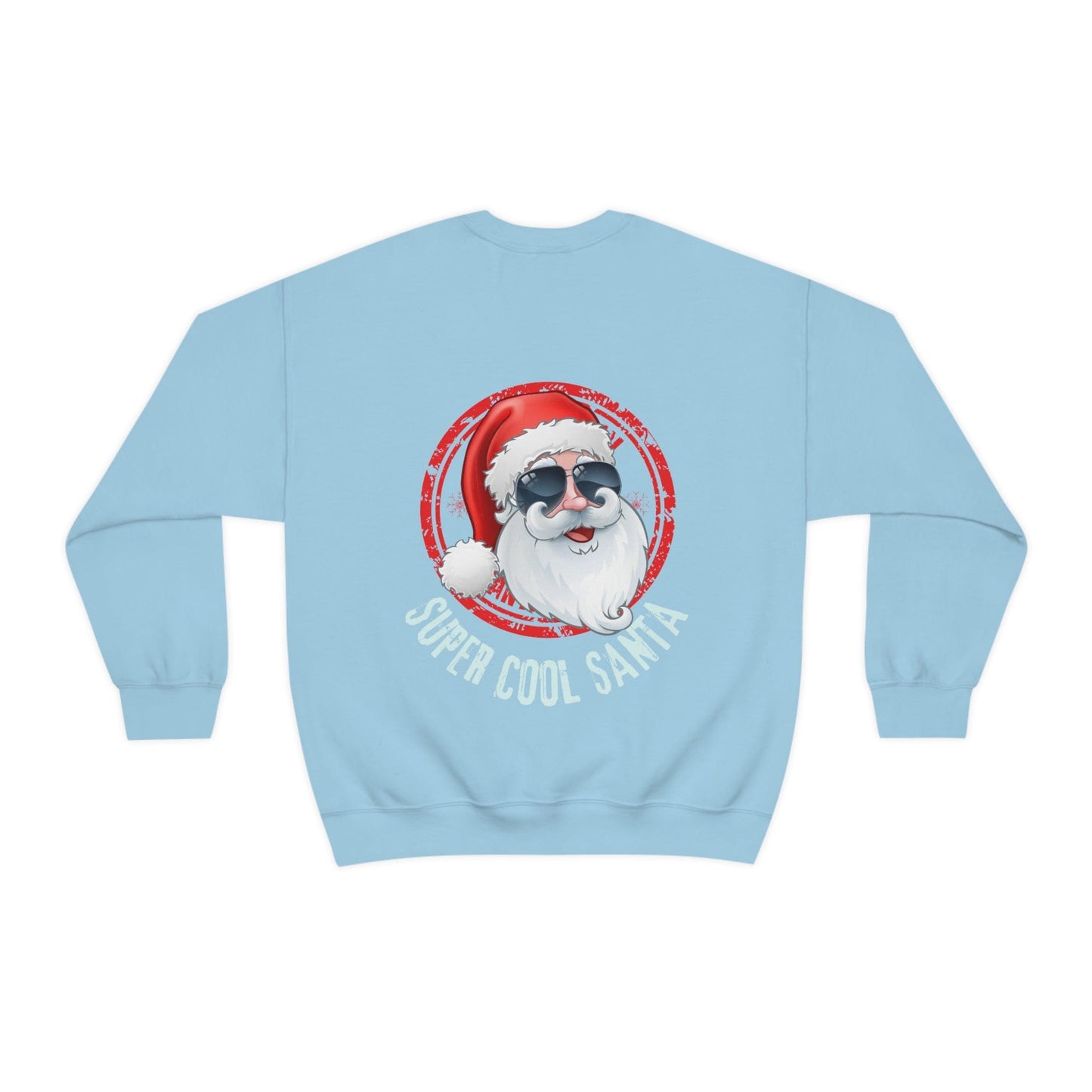 Super Cool Santa Christmas Sweatshirt, Funny Ugly Holiday Sweater, Women Crewneck