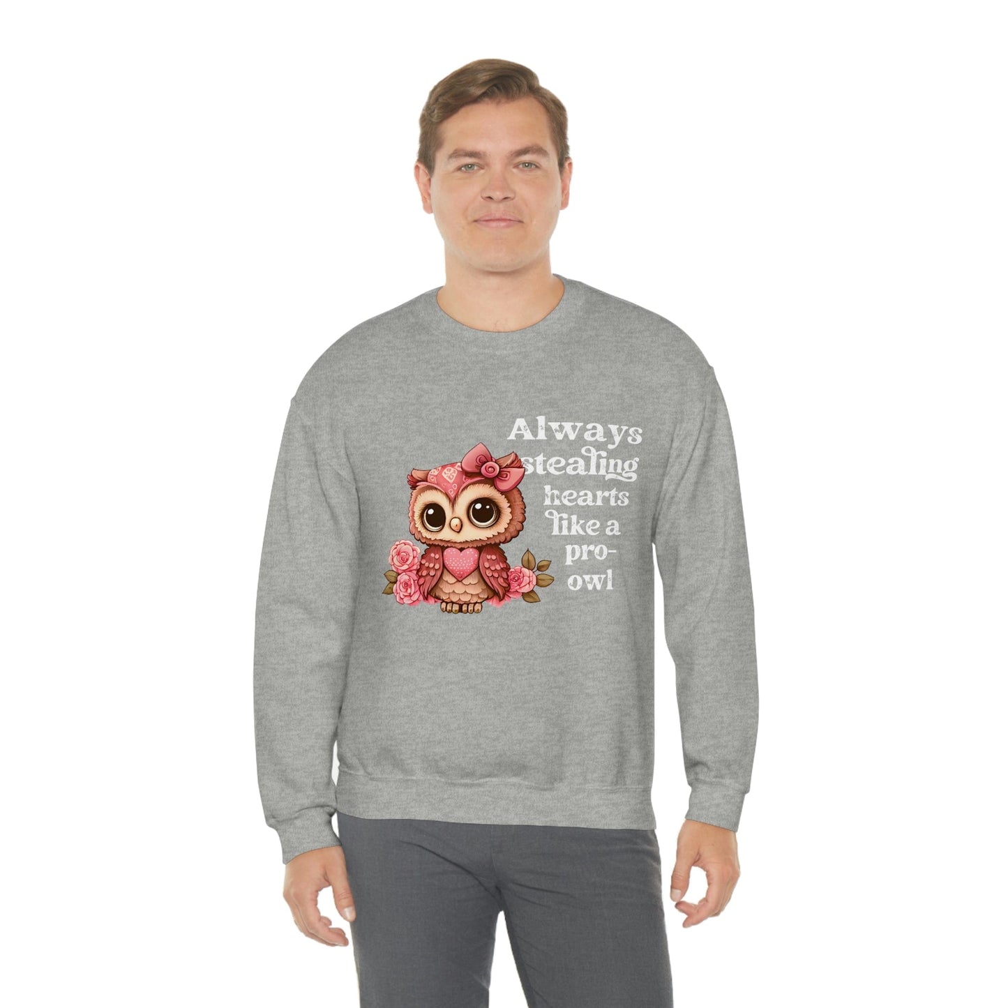 2023 Valentine's Day Gift: "Always Stealing Hearts Like a Pro Owl" Sweatshirt