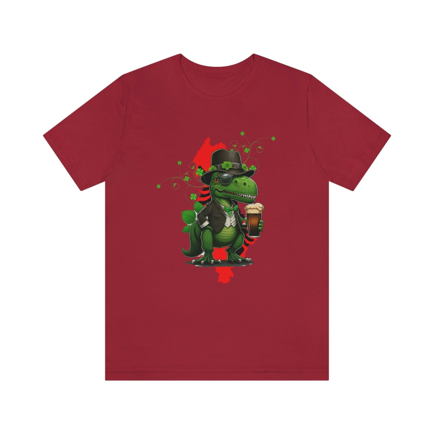 Happy St Pat 2023 Unisex t-rex St Patricks Day Dinosaur Leprechaun Funny Malarkey T-shirt