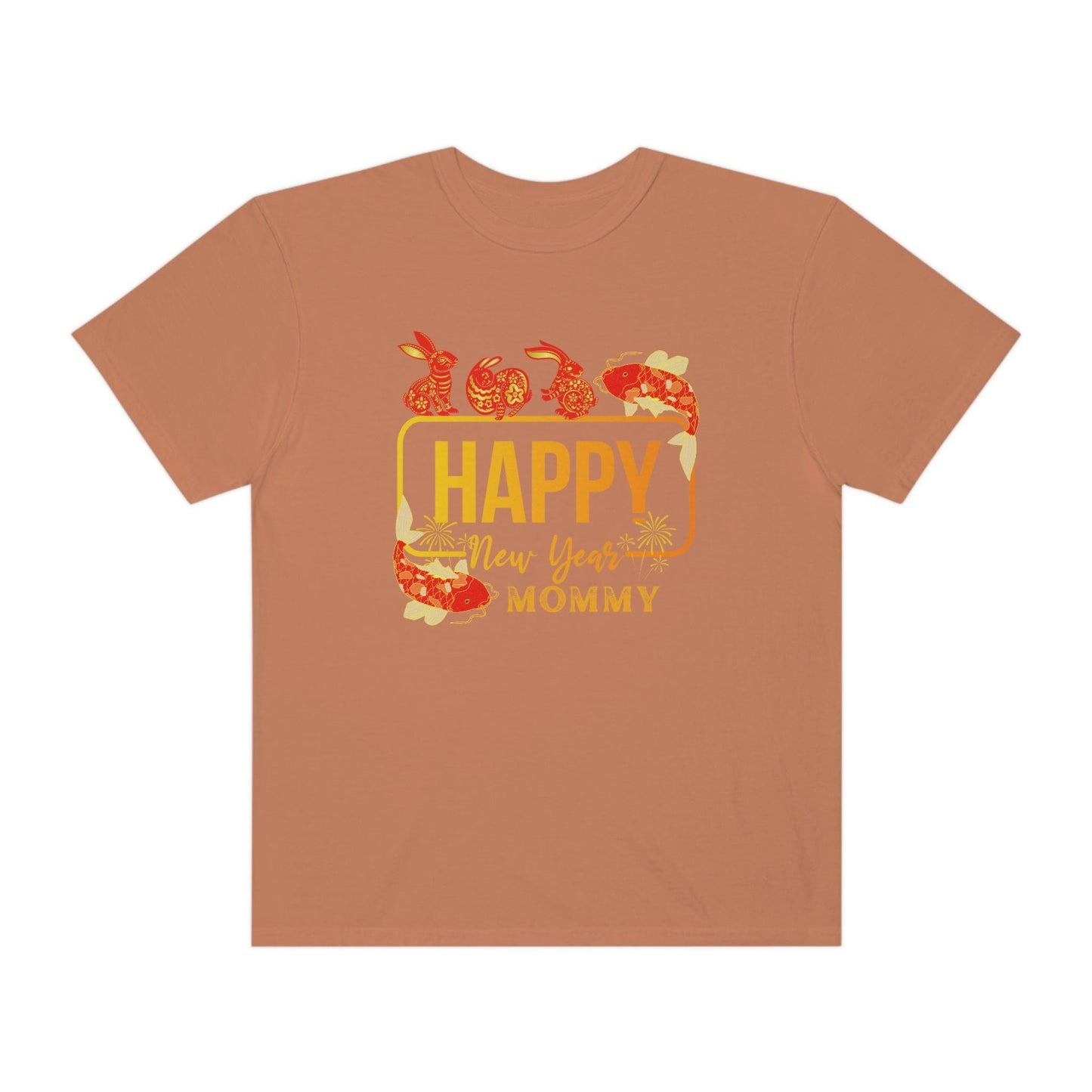 Happy New Year Mommy T-Shirt, Comfort Colors Oversized T-Shirt, Hello 2023, Cheers to New Year Shirt