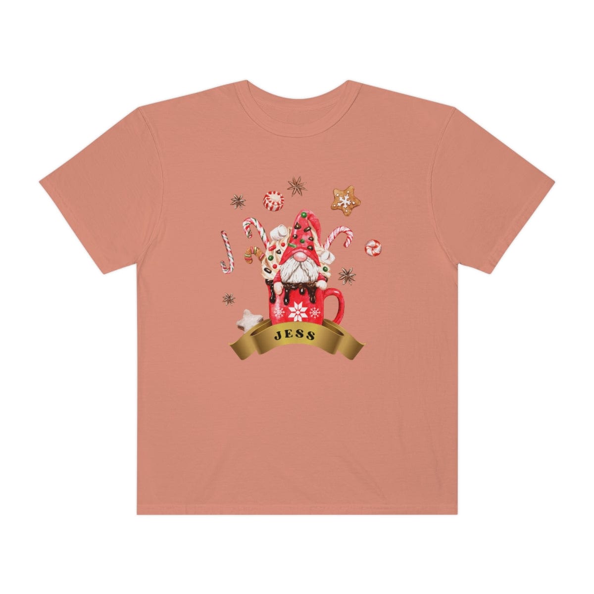 Christmas Gnome Comfort Colors Shirt, Custom Christmas Shirt, Cute Gnomies Christmas Gift, Matching Shirt, Garment-Dyed T-shirt