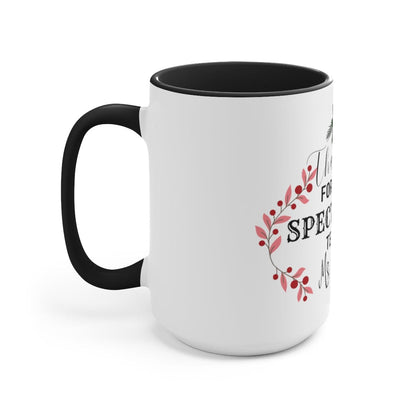 Spectacular Teacher Mug, Christmas Decor, Customized Teacher Gift 15 oz Two-Tone Coffee Mugs