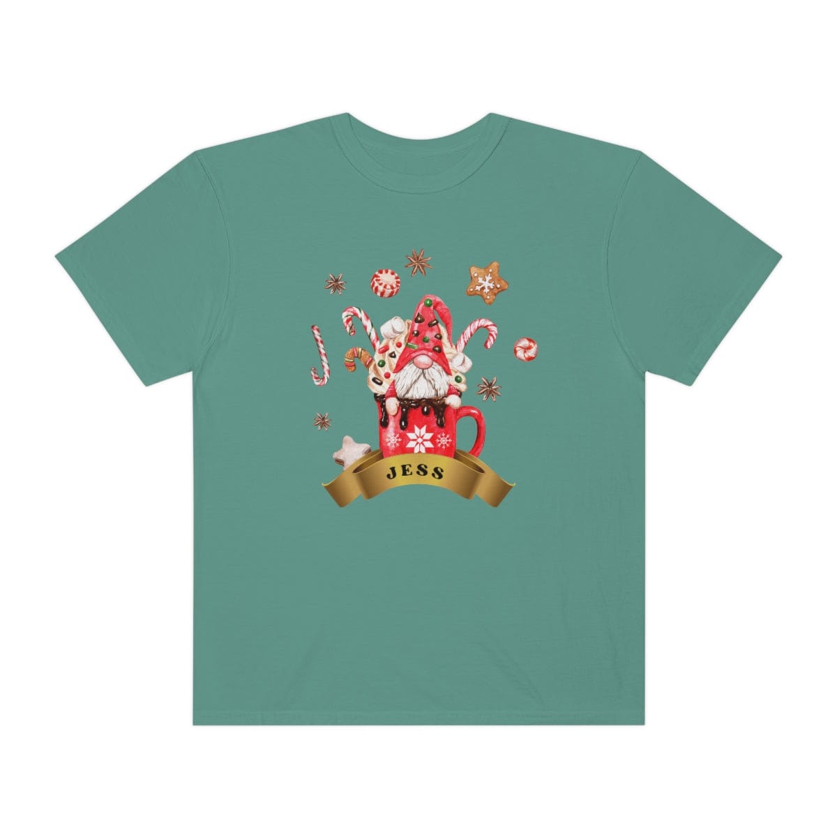 Christmas Gnome Comfort Colors Shirt, Custom Christmas Shirt, Cute Gnomies Christmas Gift, Matching Shirt, Garment-Dyed T-shirt