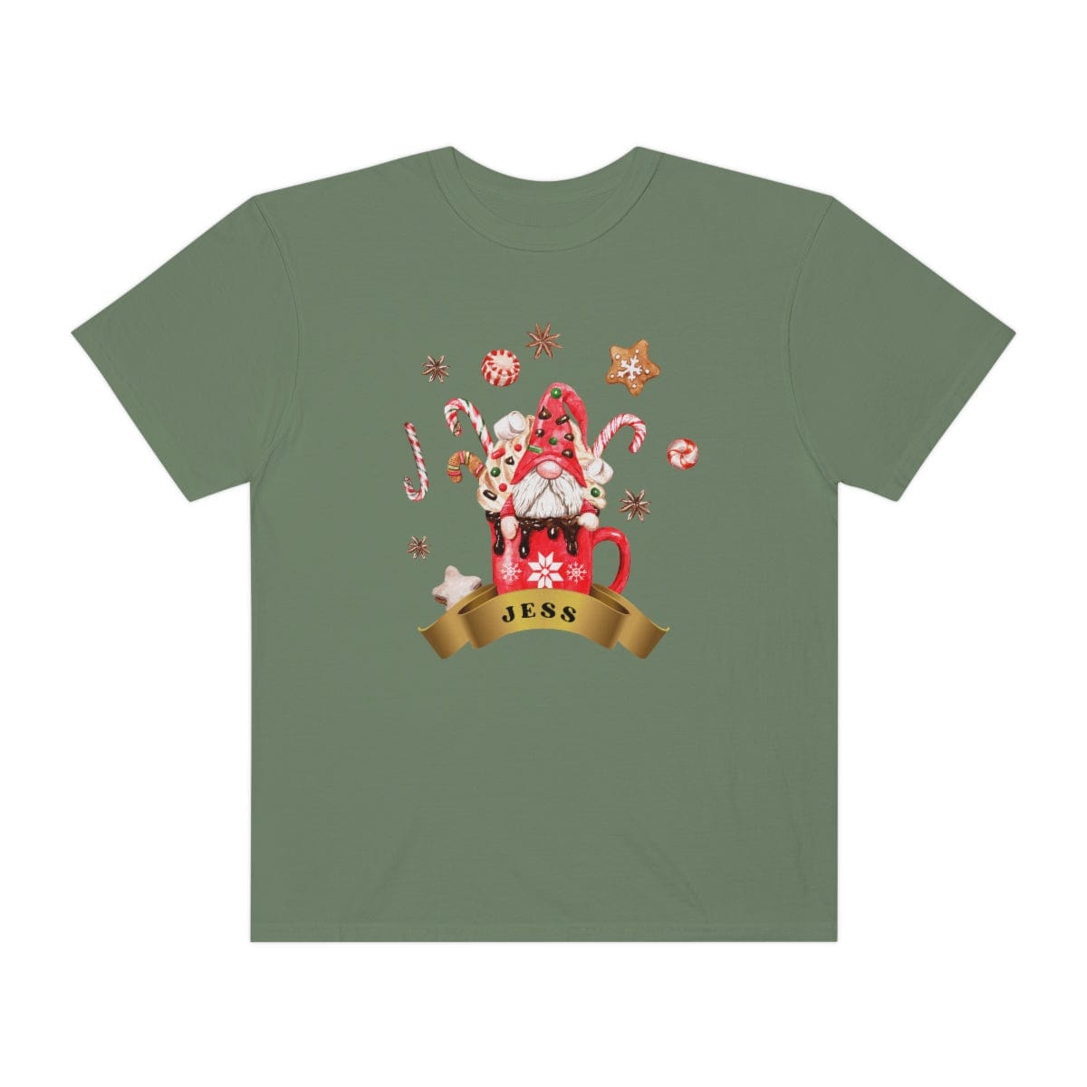 Christmas Gnome Comfort Colors Shirt, Custom Christmas Shirt, Cute Gnomies Christmas Gift, Matching Shirt, Garment-Dyed T-shirt