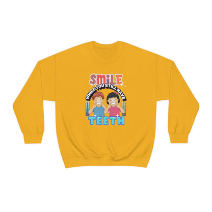 Smile While You Still Have Teeth Sweatshirt, Crewneck Sweatshirt, Mummy Christmas Theme Sweater, Women's Christmas Crewneck, Mom to Be, Gift for Mum