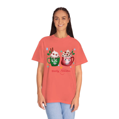 Retro Christmas Comfort Colors Shirt, Christmas Coffee Shirt, Christmas Women Gift, Retro Holiday Shirt, Funny Xmas T-Shirt