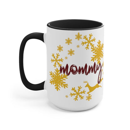 Dear Mommy Coffee Mug, Home Decor, Gift for Mom 15 oz Two-Tone Coffee Mugs