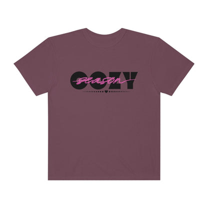 Men Cozy Season Shirt, Comfort Colors Shirt, Cozy Vibes T-Shirt, Fall Shirt, Thanksgiving Gift, Unisex Garment-Dyed T-shirt