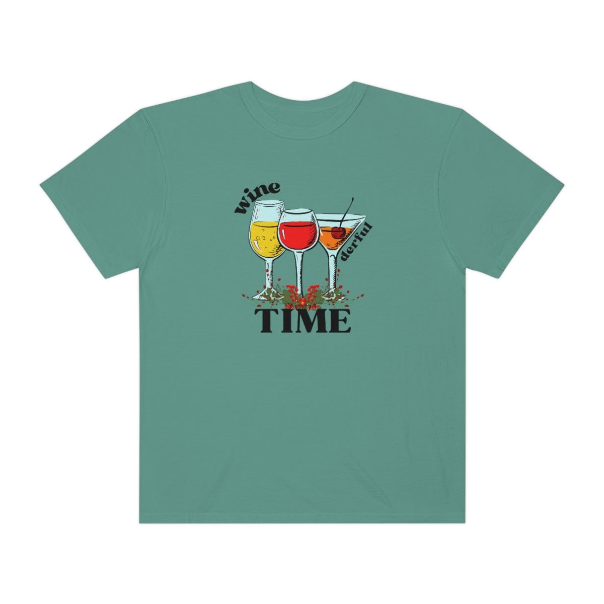Wine Derful Time T-Shirt For Women Girl