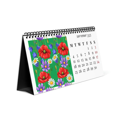 Red Poppy Desk Calendar