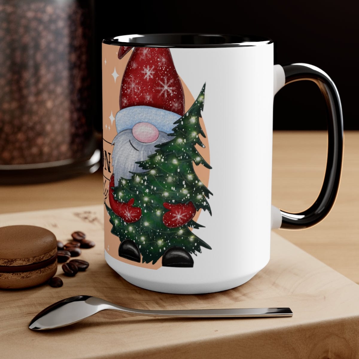 Family Customized Coffee Mug, Home Decor, Gift for Friends 15 oz Two-Tone Coffee Mugs