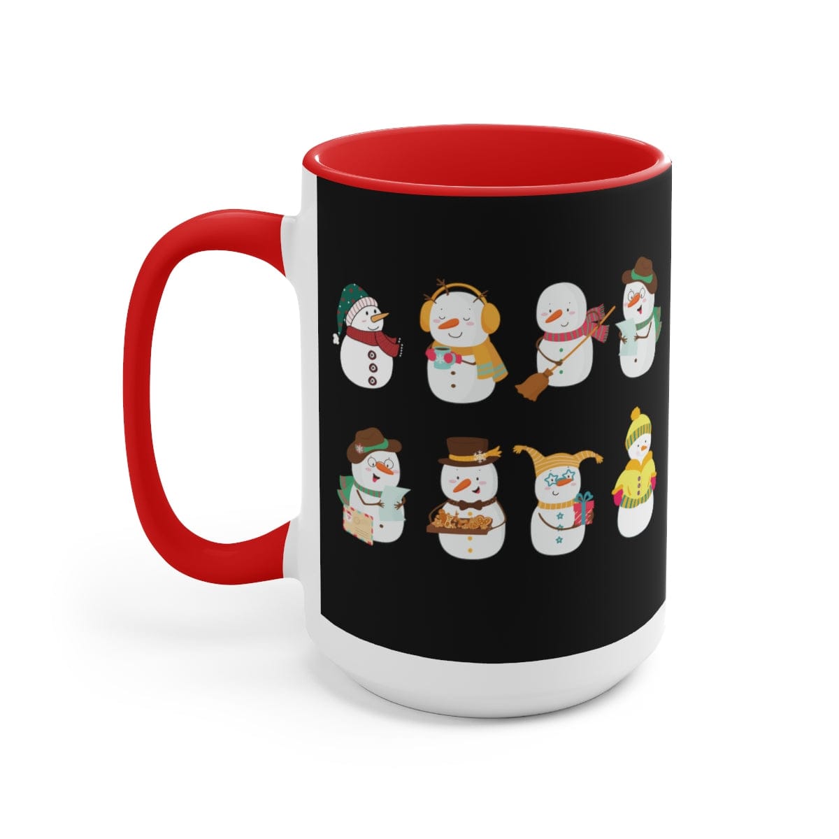 Cute Christmas Mug, Christmas Mug, Coffee Lover Gift, Christmas Coffee Gift 15 oz Two-Tone Coffee Mugs