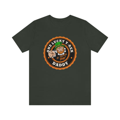 2023 Unisex Orange One Lucky Dad St Patricks Day Daddy Irish Shamrock Fun Premium T-Shirt