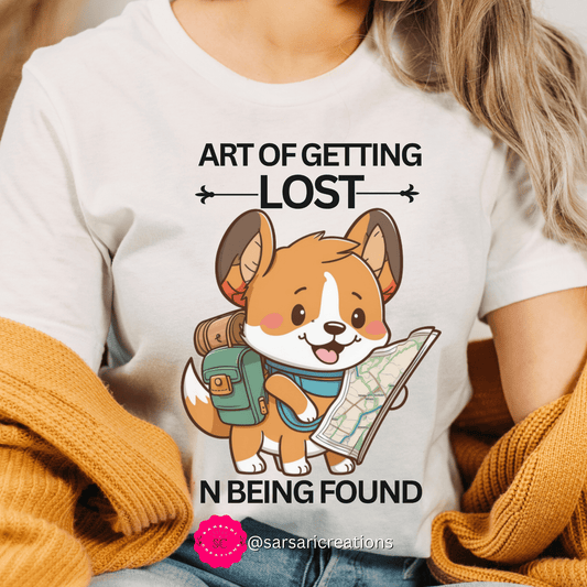2023 Unisex Art of Getting Lost Pembroke Welsh Corgi Crazy Dog Lover Geek Gift T-Shirt